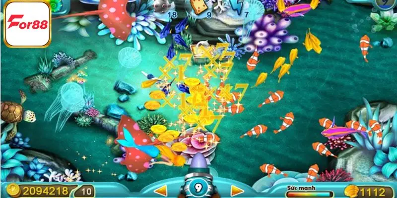 Tỷ lệ cược ở mỗi sinh vật biển trong Mega Fishing